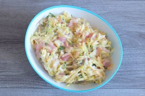 Запеканка из кабачков с курицей в мультиварке