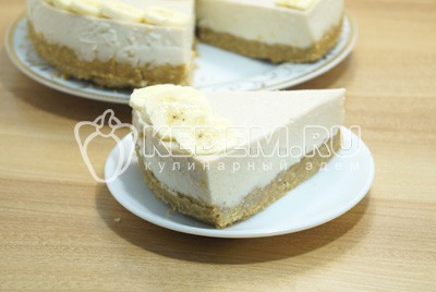 Банановый чизкейк с творогом