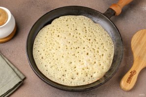 Блинчики на молоке толстые