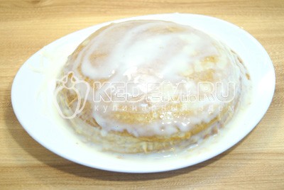 Блинный торт со сгущенкой