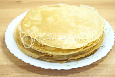 Блинный торт со сгущенкой