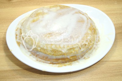 Блинный торт со сгущенкой