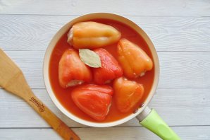 Фаршированные перцы на сковороде