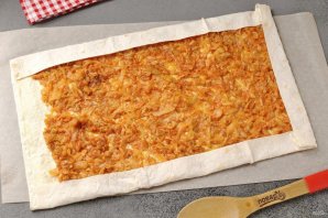 Горячий рулет из лаваша с начинкой