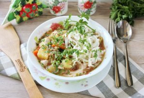 Классический лагман с курицей