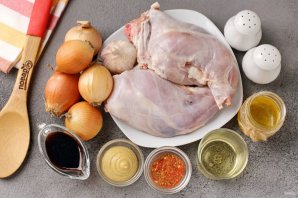 Кролик в соевом соусе с мёдом