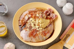 Кролик в соевом соусе с мёдом