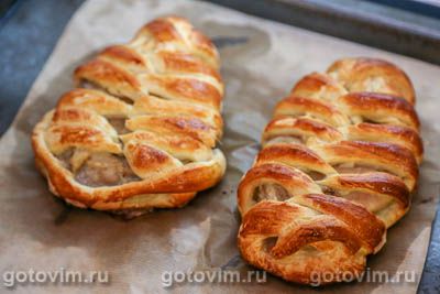 Куриные бедра (без костей), запеченные в слоеном тесте Куриные бедра (без костей), запеченные в слоеном тесте