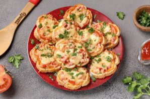 Мини-пицца на батоне в духовке