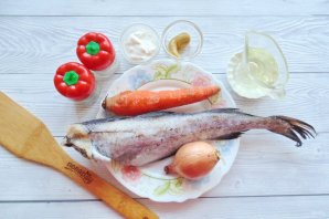 Минтай в горчичном соусе в духовке