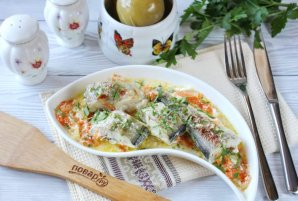 Минтай в горчичном соусе в духовке