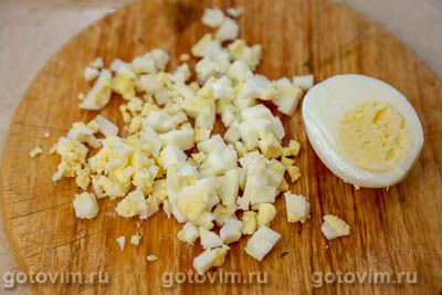 Окрошка с морской капустой на квасе