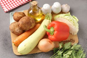 Овощной суп с болгарским перцем