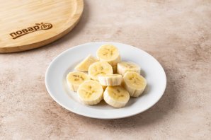 Панкейки с бананом и шоколадом Панкейки с бананом и шоколадом