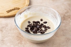 Панкейки с бананом и шоколадом Панкейки с бананом и шоколадом