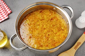 Постные щи с грибами