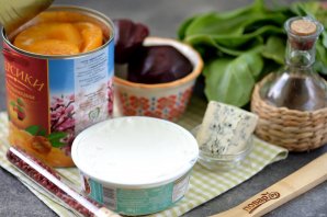 Салат из свеклы и персиков