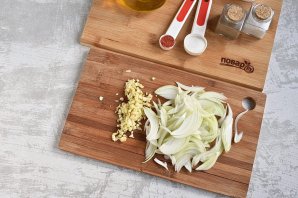 Салат с куриными желудками