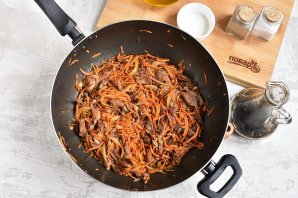 Салат с куриными желудками