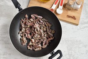 Салат с куриными желудками