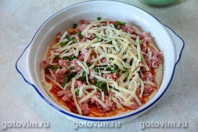 Смаженка с фаршем и сыром Смаженка с фаршем и сыром