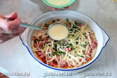 Смаженка с фаршем и сыром Смаженка с фаршем и сыром