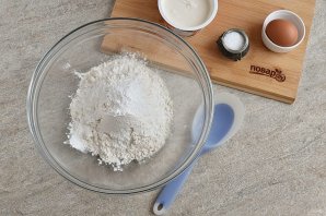 Сосиски в тесте без дрожжей