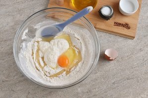 Сосиски в тесте без дрожжей