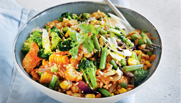 Стир-фрай с овощами, рисом и яйцом, пошаговый рецепт с фото Стир-фрай с овощами, рисом и яйцом, пошаговый рецепт с фото