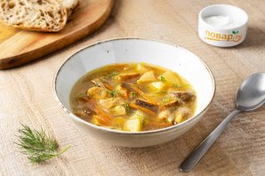 Суп из замороженных грибов Суп из замороженных грибов