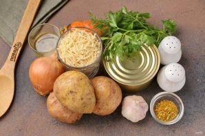 Суп с тушёнкой и вермишелью