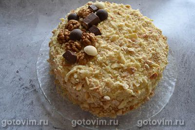 Торт «Наполеон» на сковороде с заварным кремом