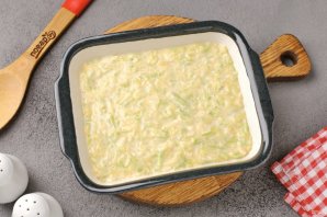 Запеканка из кабачков и помидоров с сыром в духовке