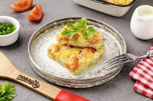 Запеканка из кабачков и помидоров с сыром в духовке Запеканка из кабачков и помидоров с сыром в духовке