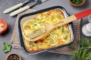 Запеканка из замороженной цветной капусты и брокколи Запеканка из замороженной цветной капусты и брокколи