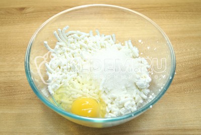 Блины на молоке с творогом