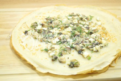 Блины с грибной начинкой Блины с грибной начинкой