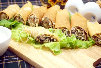 Блины с грибной начинкой Блины с грибной начинкой