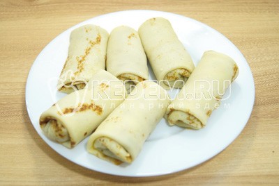 Блины с мясом и грибами