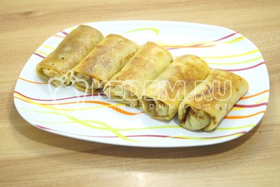 Блины с мясом и грибами