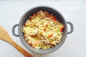 Булгур с курицей и овощами
