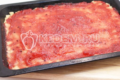 Быстрое печенье с малиновым джемом