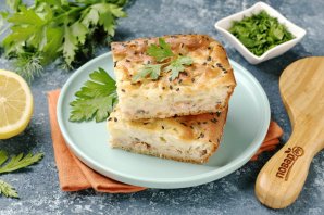 Быстрый рыбный пирог на кефире