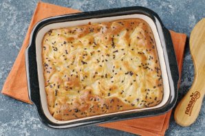 Быстрый рыбный пирог на кефире