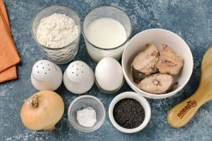 Быстрый рыбный пирог на кефире