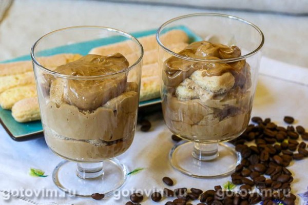 Десерт с дальгона кофе и творожным сыром