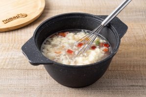 Диетический сырный суп