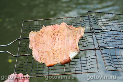 Горбуша на решетке Горбуша на решетке