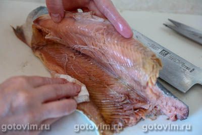 Горбуша на решетке Горбуша на решетке