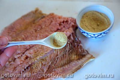 Горбуша на решетке Горбуша на решетке